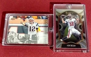 lot 50 image: (2) Tom Brady Cards
