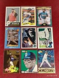 lot 51 image: (9) Ken Griffey Jr. Cards