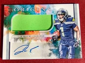 lot 52 image: 2021 Origins DWayne Eskridge RPA Card