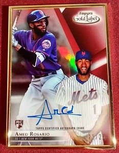lot 64 image: 2018 Topps Gold Label Amed Rosario Autograph Rookie Card - #d25