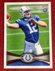 lot 67 image: 2012 Topps Andrew Luck Rookie Card