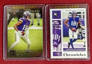 lot 69 image: (2) Justin Jefferson Rookie Cards