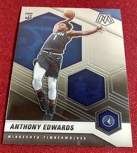 lot 80 image: 2020-21 Mosaic Anthony Edwards Rookie Card