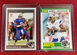 lot 91 image: (2) 2024 Score Michael Penix Jr. Rookie Cards