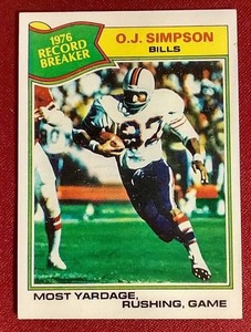 lot 93 image: 1977 Topps OJ Simpson Card