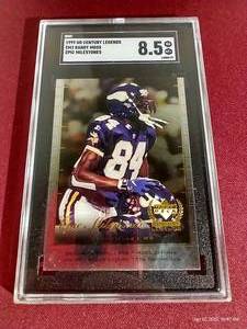 lot 99 image: 1999 Upper Deck Randy Moss Card - SGC 8.5