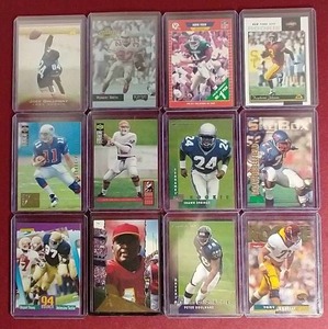 lot 129 image: (12) Vintage Football Rookie Cards - Several Stars
