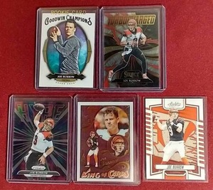 lot 131 image: (5) Joe Burrow Cards - (2) Rookies