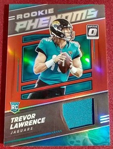 lot 137 image: 2021 Optic Trevor Lawrence Jersey Prizm Rookie Card