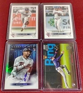 lot 146 image: (4) 2022 Royce Lewis Rookie Cards