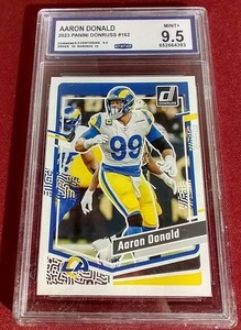 lot 147 image: 2023 Donruss Aaron Donald - CCG 9.5