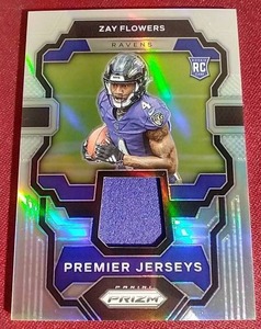 lot 150 image: 2023 Prizm Zay Flowers Jersey Prizm Rookie Card