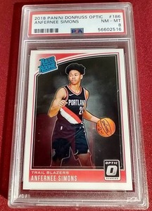 lot 152 image: 2018 Optic Anfernee Simons Rated Rookie Card - PSA 8