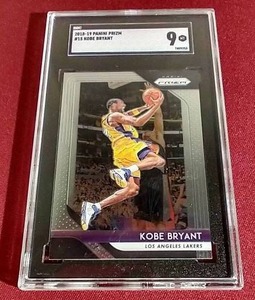 lot 159 image: 2018-19 Prizm Kobe Bryant Card - SGC 9