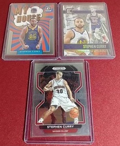 lot 165 image: (3) Stephen Curry Cards