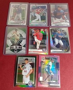 lot 167 image: (8) Minnesota Twins RefractorPrizm Cards