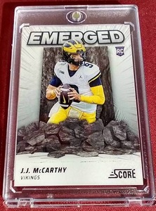 lot 173 image: 2024 Score J.J. McCarthy Rookie Card