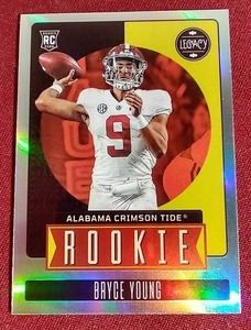 lot 184 image: 2023 Legacy Bryce Young Silver Prizm Rookie Card