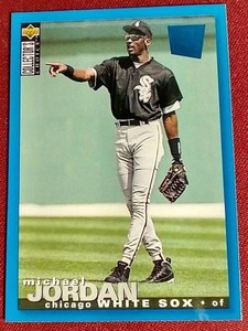 lot 195 image: 1995 Collectors Choice SE Michael Jordan Baseball Card