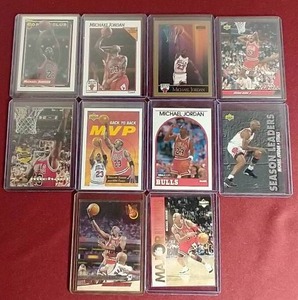 lot 206 image: (10) Michael Jordan Cards