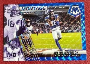 lot 219 image: 2022 Mosaic Justin Jefferson Prizm Card - #d99