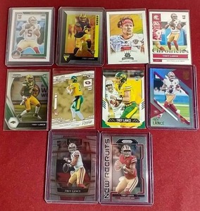 lot 221 image: (10) Trey Lance Rookie Cards
