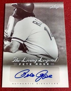 lot 231 image: 2012 Leaf Autographed Pete Rose Card - Nice