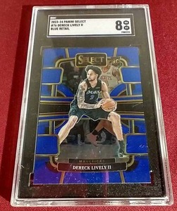 lot 232 image: 2023-24 Dereck Lively Rookie Card - SGC 8