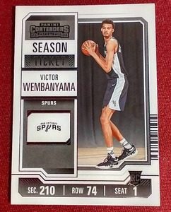 lot 237 image: 2023-24 Contenders Victor Wembanyama Rookie Card