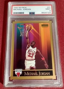 lot 238 image: 1990 Skybox Michael Jordan Card - PSA 9