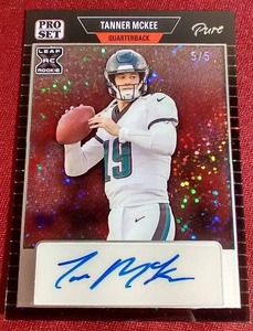lot 242 image: 2023 Pro Set Pure Tanner McKee Autograph Rookie Card - #d5