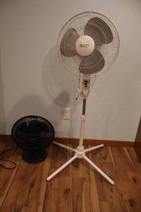 lot 113 image: Oscillating Comfort Zone Pedestal Room Fan, Lasko 14-Inch Table Floor Fan