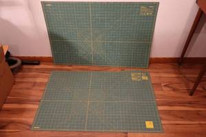 lot 14 image: Sewing Quilting AccessoriesOLFA Rotary Cutting Mat Self-Healing Boards wEach Measuring 36 x 24