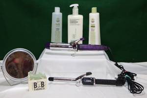 lot 77 image: Health & BeautyCurling Irons Makeup Mirror Shampoo Conditioner