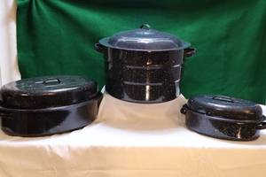 lot 89 image: Granite Ware Canner wLid, Roasters wLids
