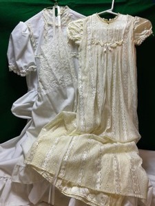 lot 104 image: Vintage ClothingBaptismal Gown, First Communion() GownSlipBelt