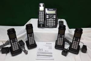 lot 43 image: Panasonic Link2Cell Cordless Telephone wDigital Answering Machine KX-TGF570