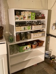 lot 141 image: Pine Wood Storage ShelfContents NOT Included
