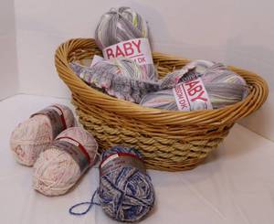 lot 174 image: Knitting Crocheting Bulk YarnBaby Blossom DK, Fortissima Socka Teddy Color