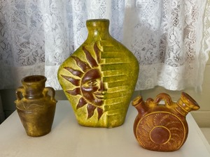 lot 183 image: Stoneware Pottery VesselsMexico Etc.