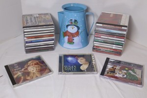 lot 212 image: Home DeCorChristmas Holiday Winter DeCor and Music CDs