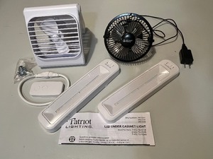 lot 28C image: Personal Fans, Under Cabinet Lighting Etc