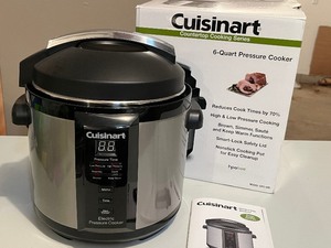 lot 8A image: Cuisinart 6-Quart Pressure Cooker Newer Model CPC-600