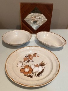 lot 20A image: Collectible Vintage Stoneware Dishes...