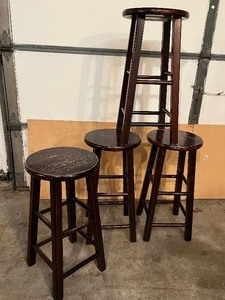 lot 285A image: Counter Height Stools Malaysia Solid Wood
