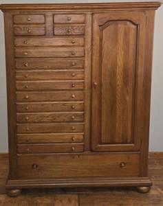 lot 12 image: Virginia House Oak Armoire