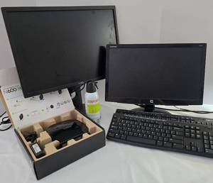 lot 111 image: Collection of Computer Monitors, Keyboards & More