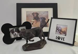 lot 126 image: Fun Dog Lovers Print and Frame Grouping
