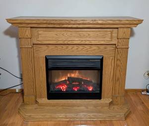 lot 6 image: Dimplex Oak Electric Fireplace