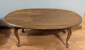 lot 97 image: Oval Oak Coffee Table